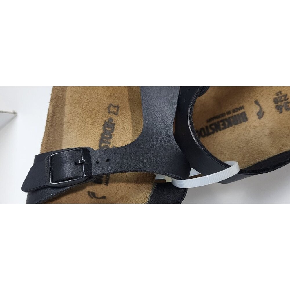 Birkenstock Womens Black Gizeh Birko-Flor Sandals Size 4/ EU 34 NEW - Picture 6 of 9
